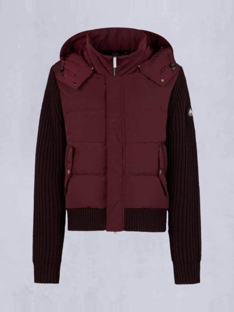MOOSE KNUCKLES MAPLE HYBRID BOMBER JACKET