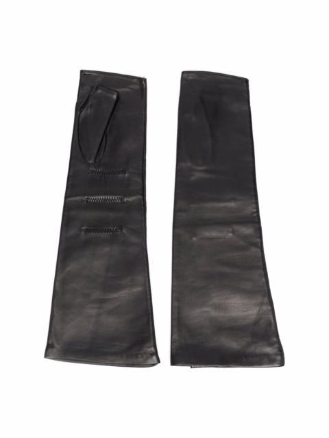 MANOKHI fingerless leather gloves