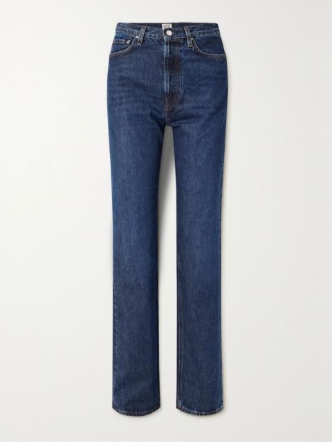 Totême + NET SUSTAIN high-rise straight-leg jeans Dark denim