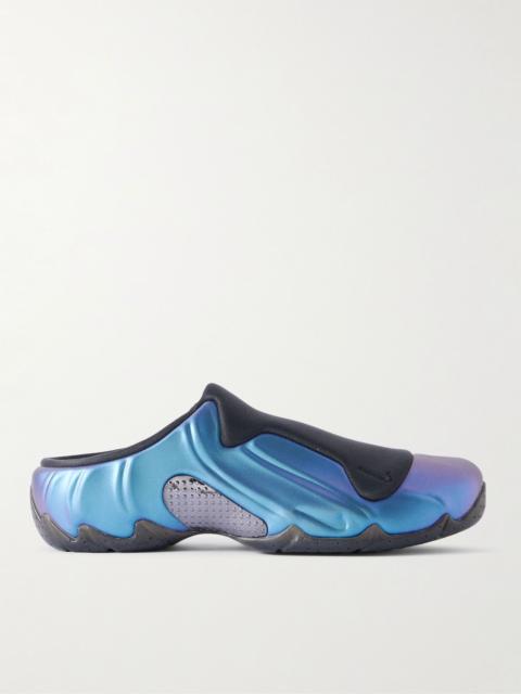 Nike Clogposite Iridescent TPU and Shell Slip-On Sneakers Blue