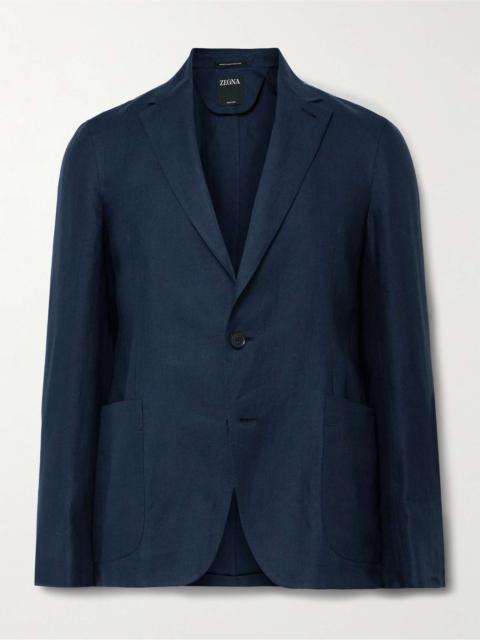 ZEGNA Slim-Fit Oasi Lino Twill Suit Jacket