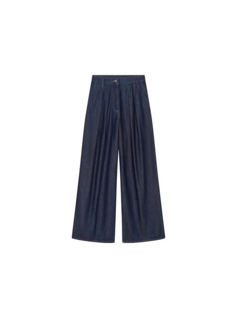 Dries Van Noten Dries Van Noten Wide Pleated Jeans Indigo