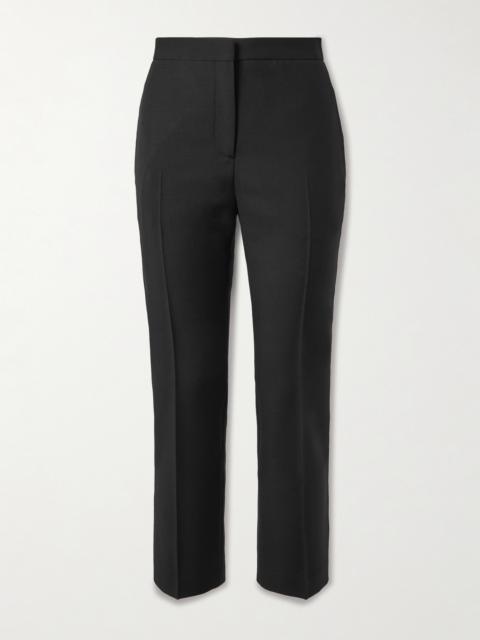 Alexander McQueen Wool And Mohair-blend Tapered Pants