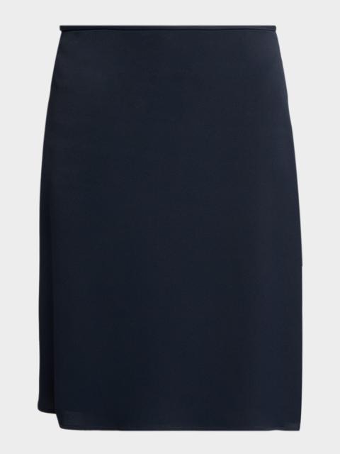 Jil Sander Viscose Knee-Length Bias Skirt
