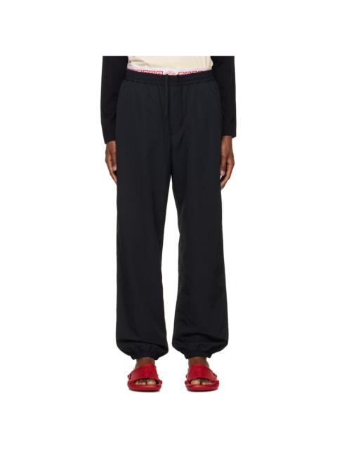 VERSACE Black Nylon Jogger Track Pants