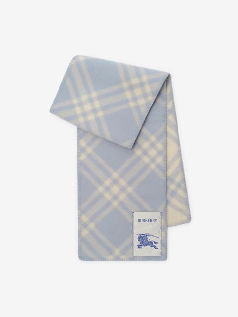 Burberry Check Wool Scarf