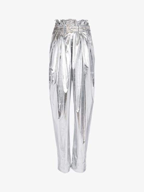 Balmain Silvery boyfriend cut pants