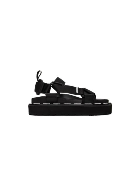 Moschino Black Webbing Sandals