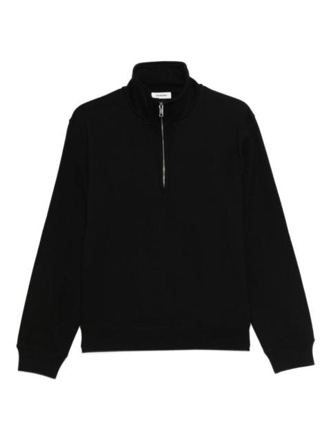 Sandro zip cotton sweatshirt