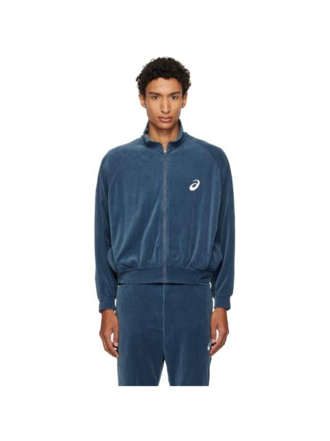 SOSHIOTSUKI Blue Asics Edition Vintage Velvet Track Jacket