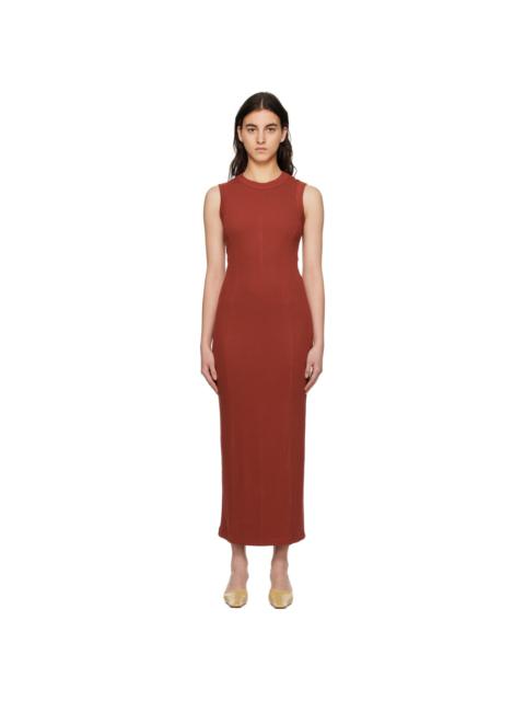 BITE Studios Orange Crewneck Maxi Dress