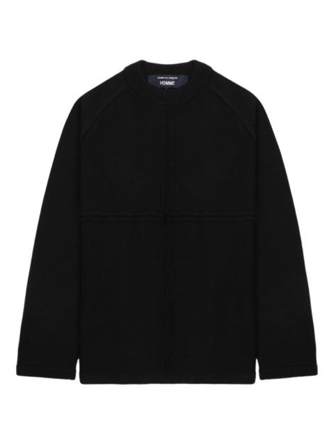 Comme des Garçons Homme cross-stitch detail jumper
