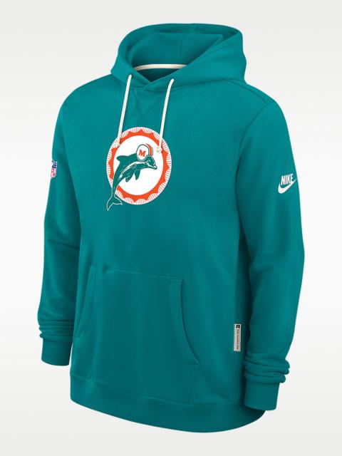 Nike Miami Dolphins Alt Offensive Set Play Sideline Men's Nike Dri-FIT NFL Pullover Hoodie