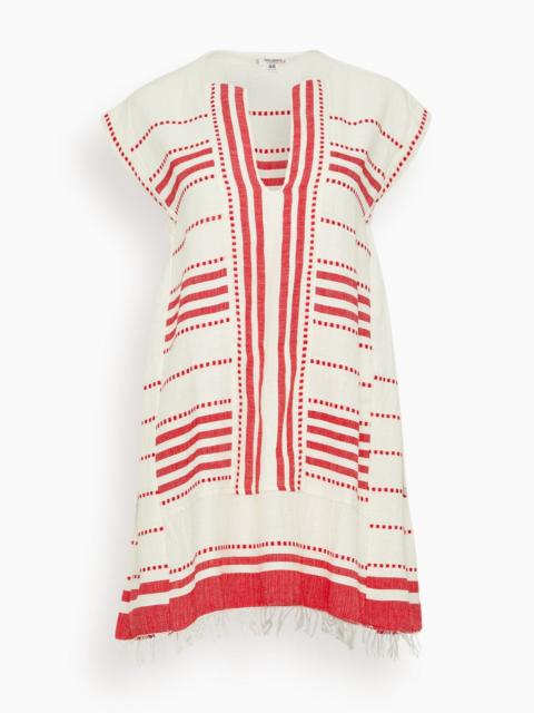 lemlem Elina Caftan in Eshe Red