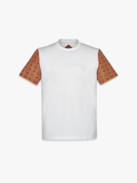 MCM Logo T-Shirt in Cotton and Monogram ECONYL®