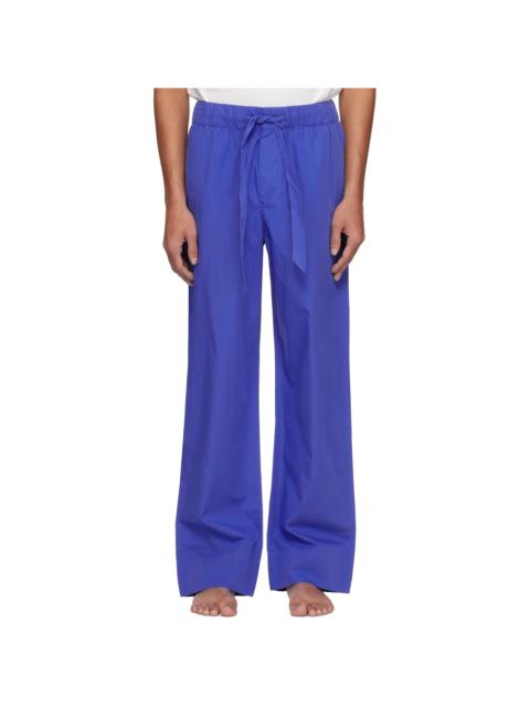 TEKLA Blue Poplin Pyjama Pants