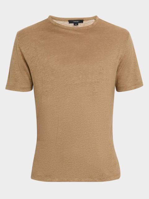Vince Men's Solid Linen T-Shirt