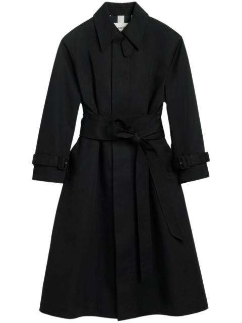 AMI Paris belted cotton trench coat