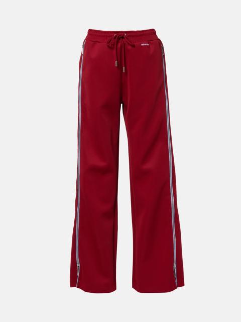 rabanne Zip-up jersey track pants