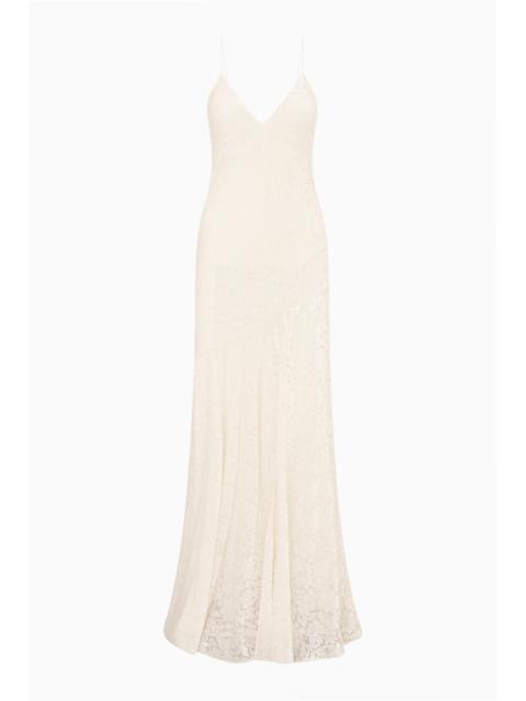 LoveShackFancy Avreth Burnout Velvet Maxi Dress