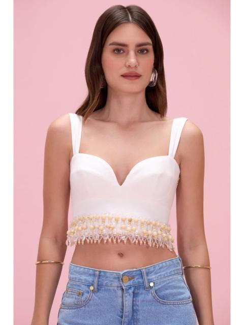 PatBO MEADOW LINEN TOP