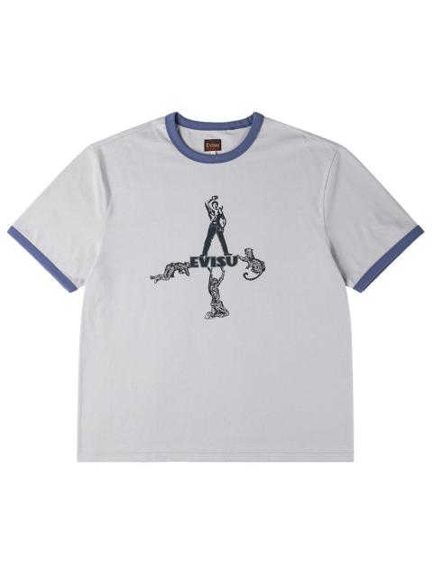 EVISU Miner and Leopard Ringer T-shirt