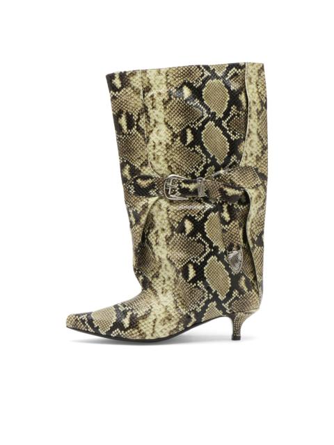 TOGA PULLA Toga Archives Snake Embossed Boot