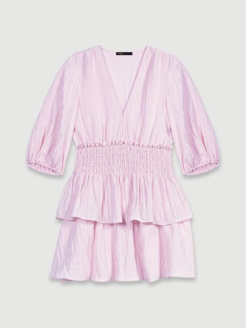 maje Short ruffled dress