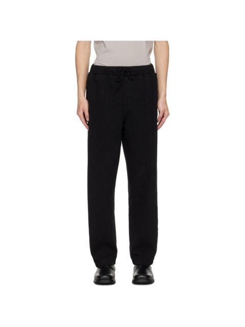 Craig Green Black Embroidered Linestitch Trousers