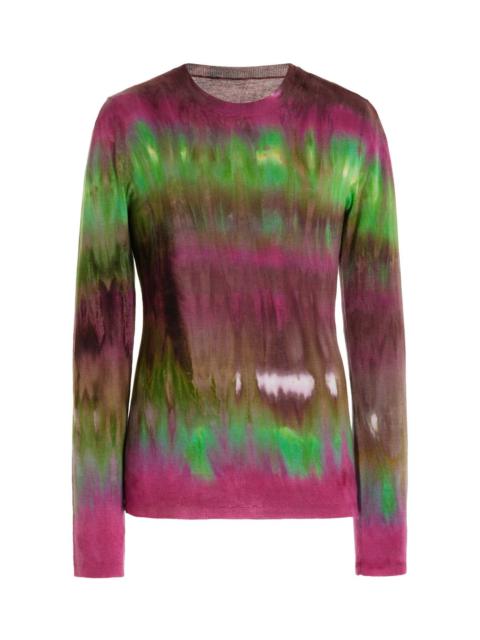 GABRIELA HEARST Miller Knit Top in Jewel Tie Dye Cashmere