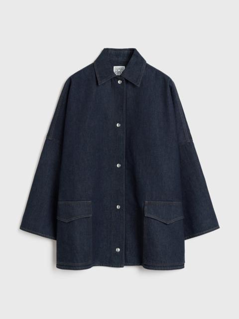 Totême Denim overshirt jacket raw blue