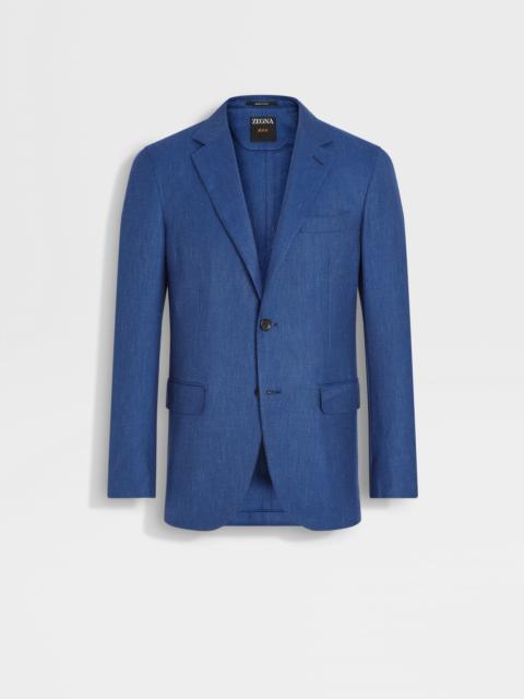 UTILITY BLUE CASHMERE SILK AND LINEN JACKET