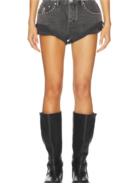 ONE TEASPOON Bandits Low Waist Studded Shorts