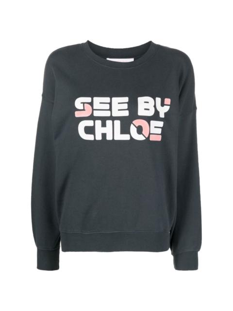 See by Chloé logo-print sweatshirt