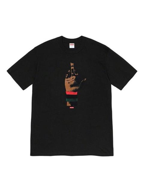 Supreme FW19 Week 15 x Dead Prez RBG Tee Crossover Round Neck Printing Short Sleeve Unisex Black SUP