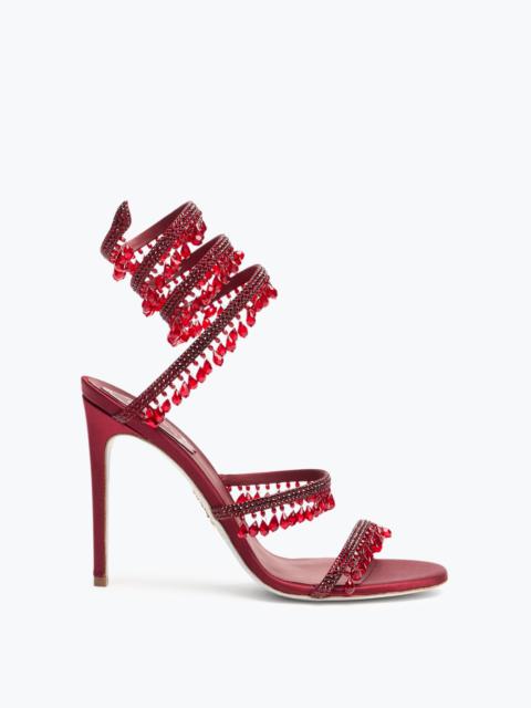 RENE CAOVILLA CHANDELIER BURGUNDY SANDAL 105