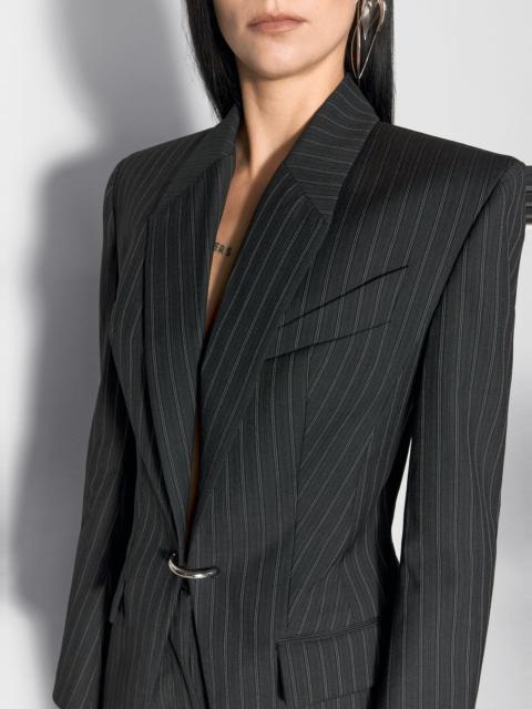 【関税込み】Mugler ブラック Hook & Eye トラウザーズ MUGLER black hook & eye sculptural jacket | REVERSIBLE