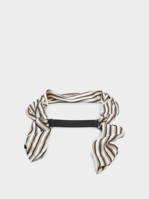 rag & bone Michele Striped Silk Scarf Belt