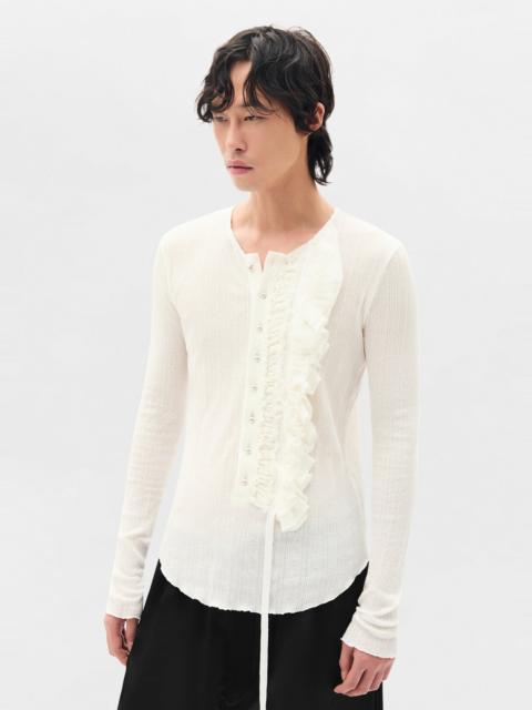 Ann Demeulemeester Maris Long Sleeves Serafino Top