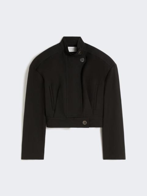 Sportmax Oversized cotton bomber jacket - black