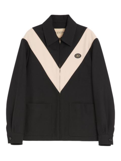Valentino logo-patch overshirt
