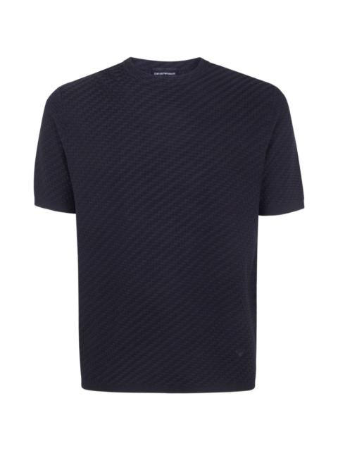 EMPORIO ARMANI textured T-shirt