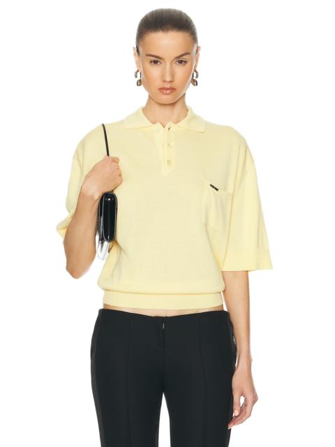 COPERNI Knotted Short Sleeved Polo Top