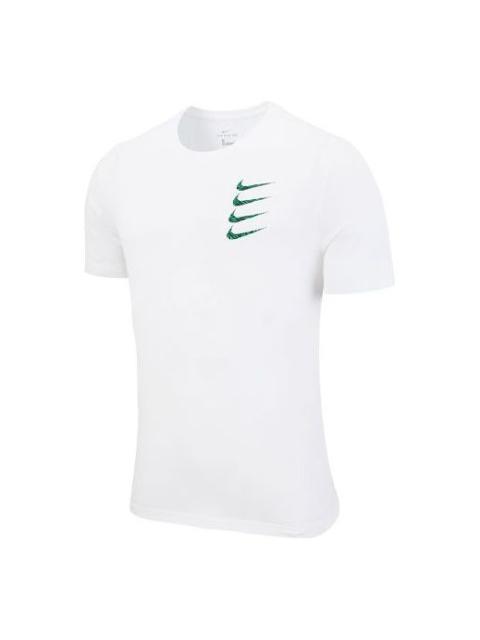 Nike Nike Dri-fit Casual Sports Breathable Training Short Sleeve White DD9231-100