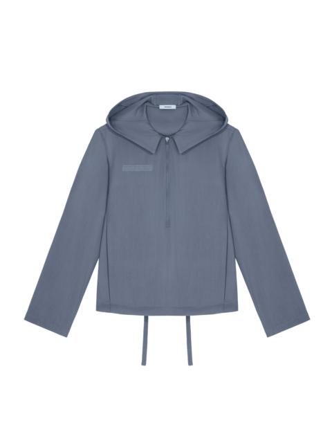 PANGAIA Womens AeoniQ™ Half-Zip Overtop - Volcanic Gray