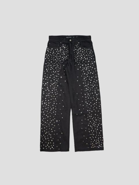 EARTHLING VIP SPARKED STUDDED DENIM JEANS