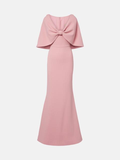 ELIE SAAB Caped cady gown