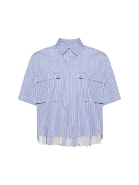 sacai striped cotton shirt