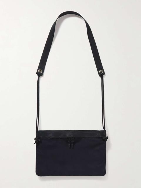Blue Blue Japan Webbing-Trimmed Cotton-Blend Canvas Messenger Bag