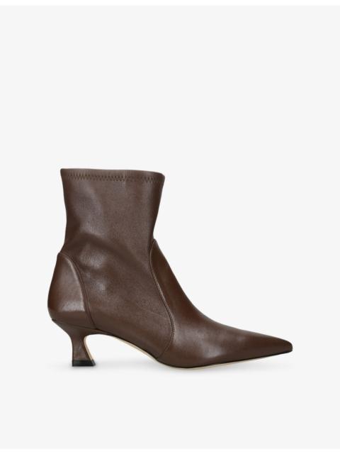 Stuart Weitzman Vinnie 50 Leather Ankle Boots